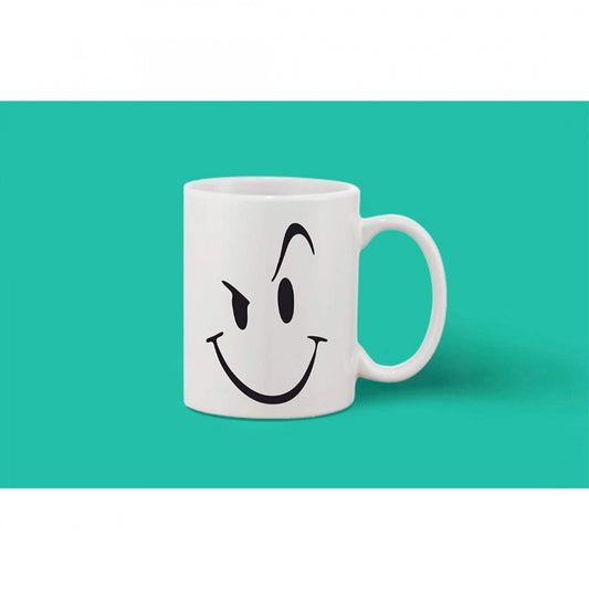 Generic Printed Ceramic Coffee Mug - 1 Pieces, White, 11oz