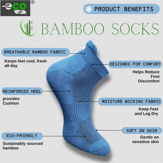 Generic 4_Pair Set Unisex Casual Bamboo Cotton Printed Ankle Length Socks (Multicolor)