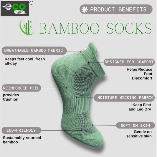 Generic 4_Pair Set Unisex Casual Bamboo Cotton Printed Ankle Length Socks (Multicolor)