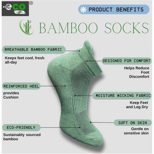 Generic 4_Pair Set Unisex Casual Bamboo Cotton Printed Ankle Length Socks (Multicolor)