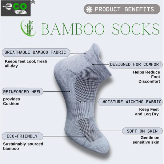 Generic 4_Pair Set Unisex Casual Bamboo Cotton Printed Ankle Length Socks (Multicolor)