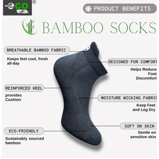 Generic 4_Pair Set Unisex Casual Bamboo Cotton Printed Ankle Length Socks (Multicolor)