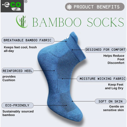 Generic 4_Pair Set Unisex Casual Bamboo Cotton Printed Ankle Length Socks (Multicolor)