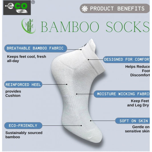 Generic 4_Pair Set Unisex Casual Bamboo Cotton Printed Ankle Length Socks (Multicolor)