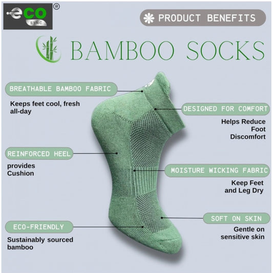 Generic 4_Pair Set Unisex Casual Bamboo Cotton Printed Ankle Length Socks (Multicolor)