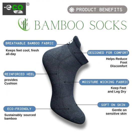 Generic 4_Pair Set Unisex Casual Bamboo Cotton Printed Ankle Length Socks (Multicolor)