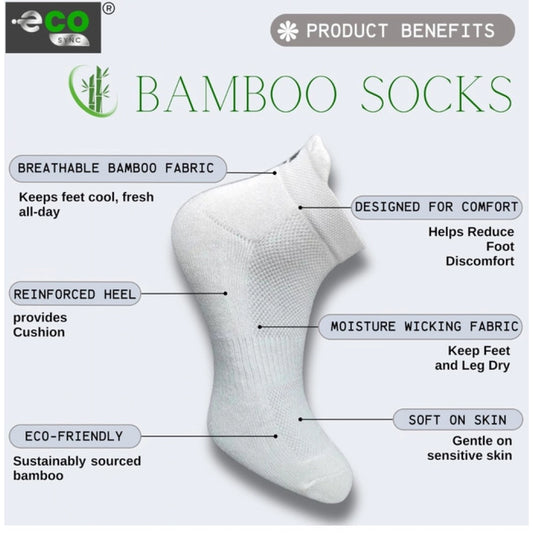 Generic 4_Pair Set Unisex Casual Bamboo Cotton Printed Ankle Length Socks (Multicolor)