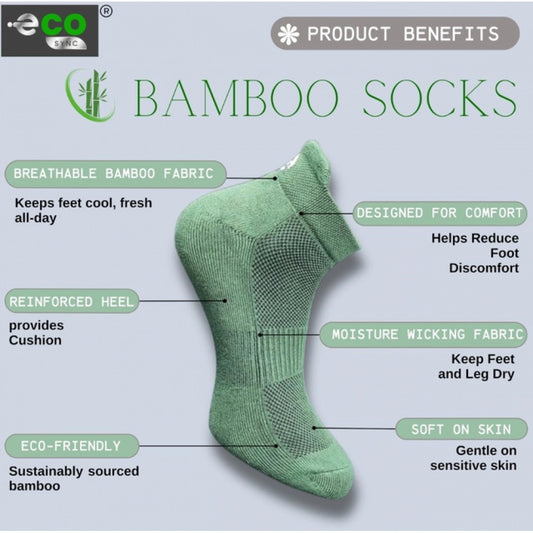 Generic 4_Pair Set Unisex Casual Bamboo Cotton Printed Ankle Length Socks (Multicolor)