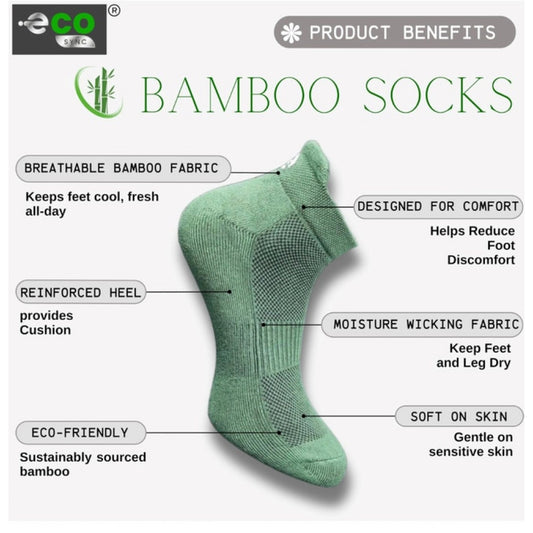 Generic 4_Pair Set Unisex Casual Bamboo Cotton Printed Ankle Length Socks (Multicolor)