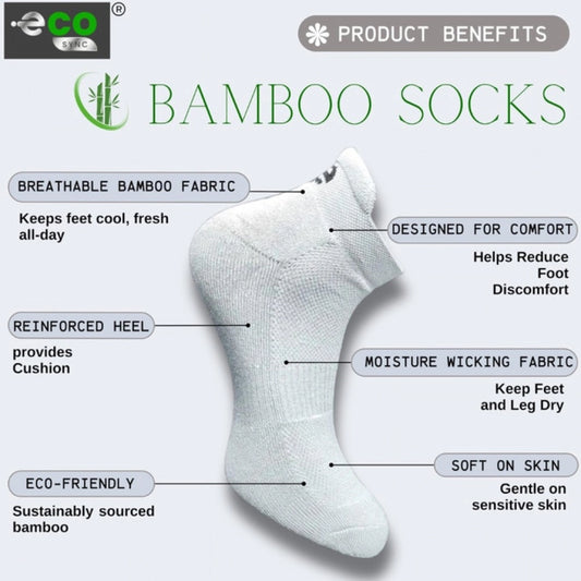 Generic 4_Pair Set Unisex Casual Bamboo Cotton Printed Ankle Length Socks (Multicolor)