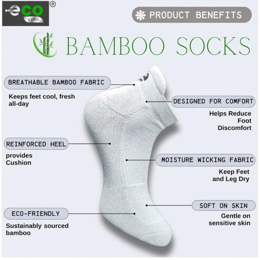 Generic 4_Pair Set Unisex Casual Bamboo Cotton Printed Ankle Length Socks (Multicolor)