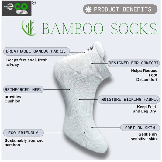 Generic 4_Pair Set Unisex Casual Bamboo Cotton Printed Ankle Length Socks (Multicolor)