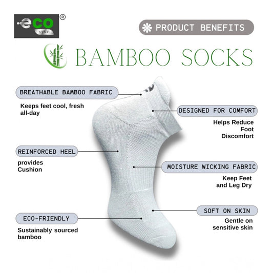 Generic 4_Pair Set Unisex Casual Bamboo Cotton Printed Ankle Length Socks (Multicolor)