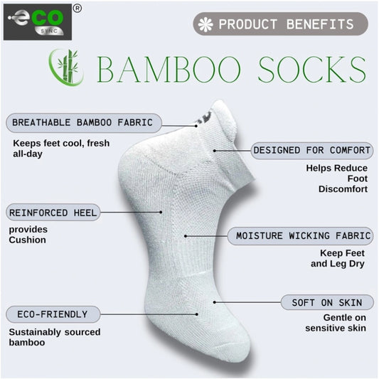 Generic 4_Pair Set Unisex Casual Bamboo Cotton Printed Ankle Length Socks (Multicolor)