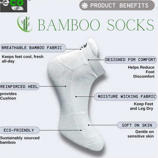 Generic 4_Pair Set Unisex Casual Bamboo Cotton Printed Ankle Length Socks (Multicolor)