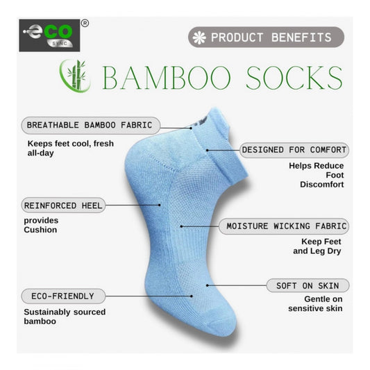 Generic 4_Pair Set Unisex Casual Bamboo Cotton Printed Ankle Length Socks (Multicolor)