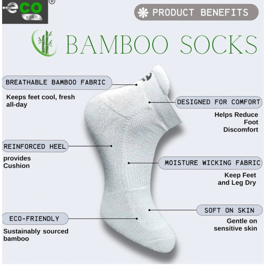 Generic 4_Pair Set Unisex Casual Bamboo Cotton Printed Ankle Length Socks (Multicolor)