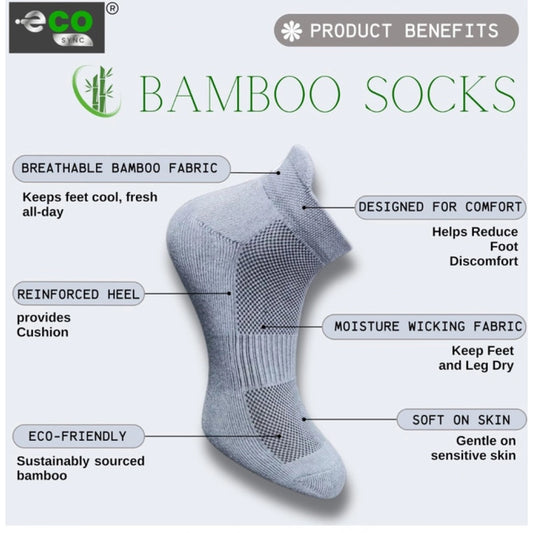 Generic 4_Pair Set Unisex Casual Bamboo Cotton Printed Ankle Length Socks (Multicolor)