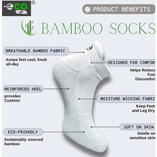 Generic 4_Pair Set Unisex Casual Bamboo Cotton Printed Ankle Length Socks (Multicolor)