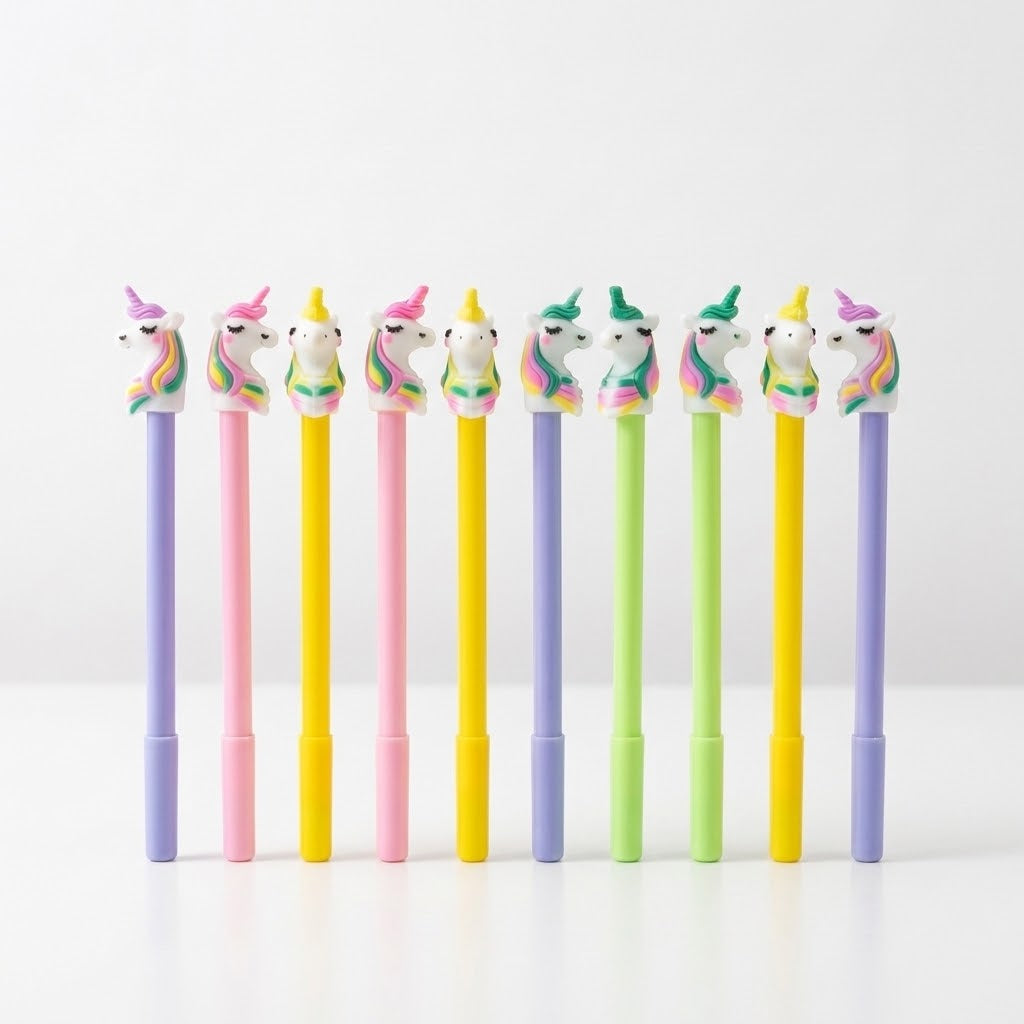12_Pcs Set Unicorn Pencil | Plastic | Stationery | 3+ Years