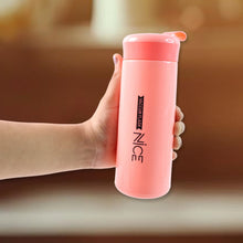 Plastic Vacuum Flask Bottle - (Pink Color / 1 Pc / 400ML)