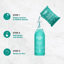 Pollic Kadam Concentrated Glass & Mirror Cleaner Refill Kit with Reusable Spray Bottle