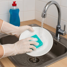 Medium Reusable Household Cleaning Gloves - (2 Pc / Set)