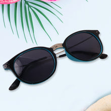 Sky Blue UV Protected Round Sunglasses, classic Sunglasses for Men & Women, Lightweight