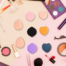 Mini Finger Makeup Powder Puff (Multicolour, 8 Pcs Set)