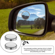 Car Blind-Spot Side Mirror Silver Frame - (2 Pc / Set)