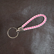 Leather Style Keychain with Metal Ring - (1 Pc)