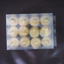 12 Candle Lights with Golden Net Cover