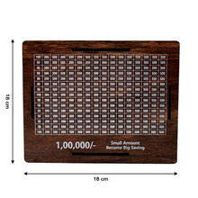 Big Wooden Savings Challenge Money Bank / Piggy Bank - (1 Pc)