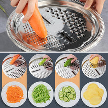 3-in-1 Stainless Steel Mixing, Straining & Grater Bowl Set
