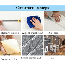 Wallpaper 3D Foam Wallpaper Sticker Panels (76 x 70 Cm / 1 Pc)