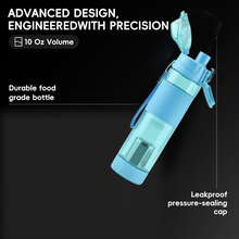 Alkaline Water Bottle, with Food Grade Plastic, Stylish and Portable (Particulates not included)