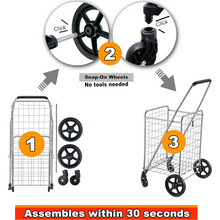 Foldable Shopping Trolley with Wheels ( MOQ :- 2 Pc)