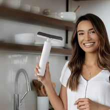 Portable Self-Squeeze Short Mop, Mini Hand Wash-Free Strong Absorbent Mop with 1 Cotton Head, Cleaning Sponge For Bathroom Kitchens Table