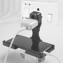 Multi-Purpose Wall Holder Stand for Charging Mobile (Black)
