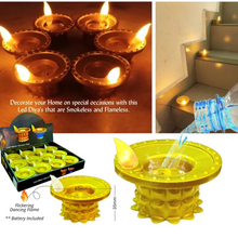 Set of 3 Water Sensor LED Golden Diyas