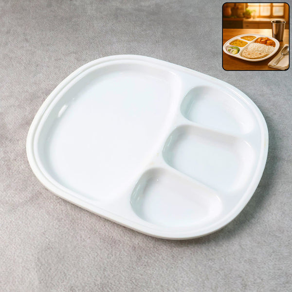 Plastic Large Compartment Dinner Plate