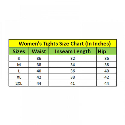 Generic Women's Polyester Solid Ankle length High Waisted Tights (Black)