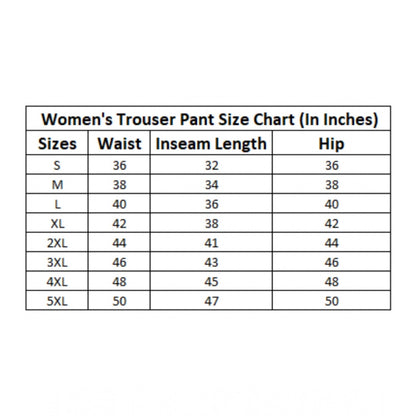 Generic Women's Casual Solid Cotton Slub Trouser Pant (Rama Blue)