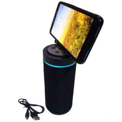 Generic Plastic Rubber Wireless KT125 Bluetooth Speaker (Black)