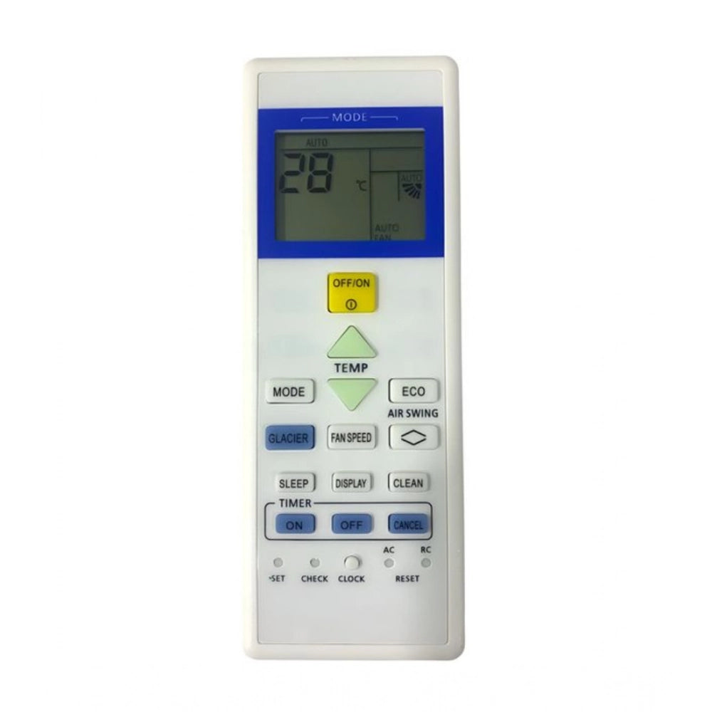 Generic AC Remote No. 157D Compatible-Replacement for Sanyo AC Remote Control (White)