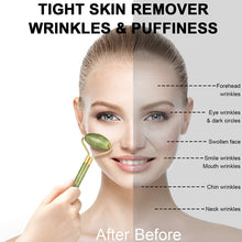 Jade Roller & Gua Sha Set – Natural Face Massager for Anti-Aging, Glowing Skin & Face Shaping (1 Pc)