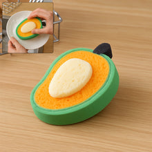 Multipurpose Mango Dish Sponge: Cleans Kitchen & Bath (Soft & Durable, 1 Pc)
