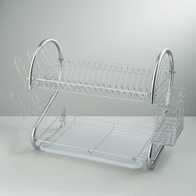 STAINLESS STEEL RECTANGLE DISH DRAINER RACK / BASKET WITH DRIP TRAY