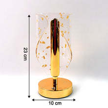 Luxury Golden Leaf Design Crystal Table Lamp (1 Pc)