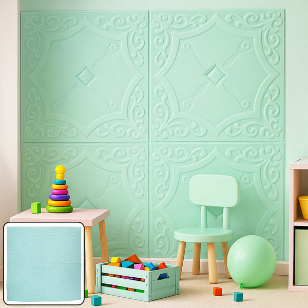 Wallpaper 3D Foam Wallpaper Sticker Panels (70 x 70 Cm / 1 Pc)